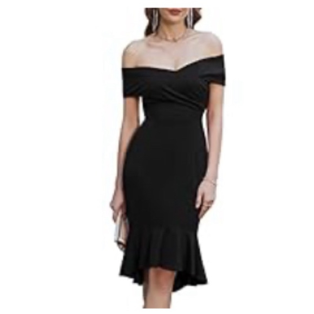 2X Grace Karin Off Shoulder Sleeveless Dress